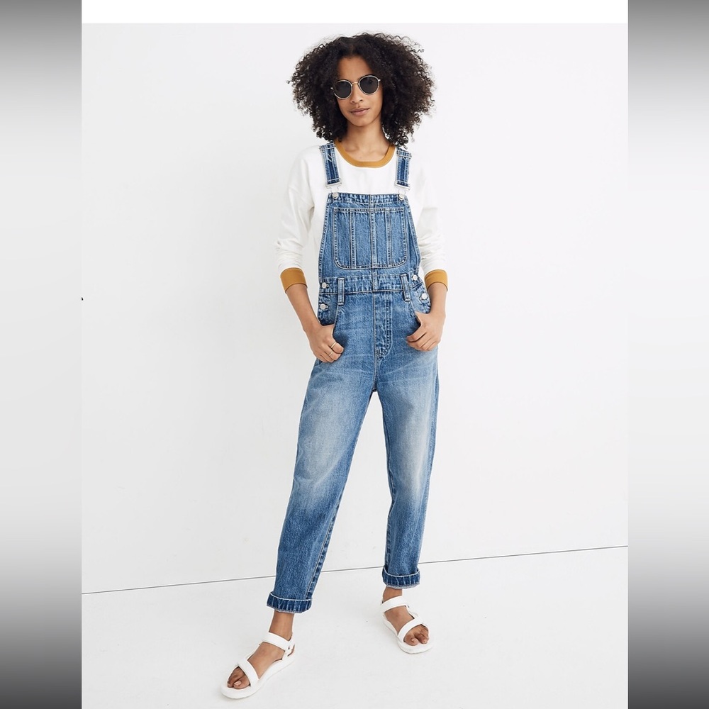 Madewell Straight Leg Overalls Size M